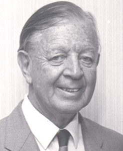 black and white photo of Sir Alan Walker