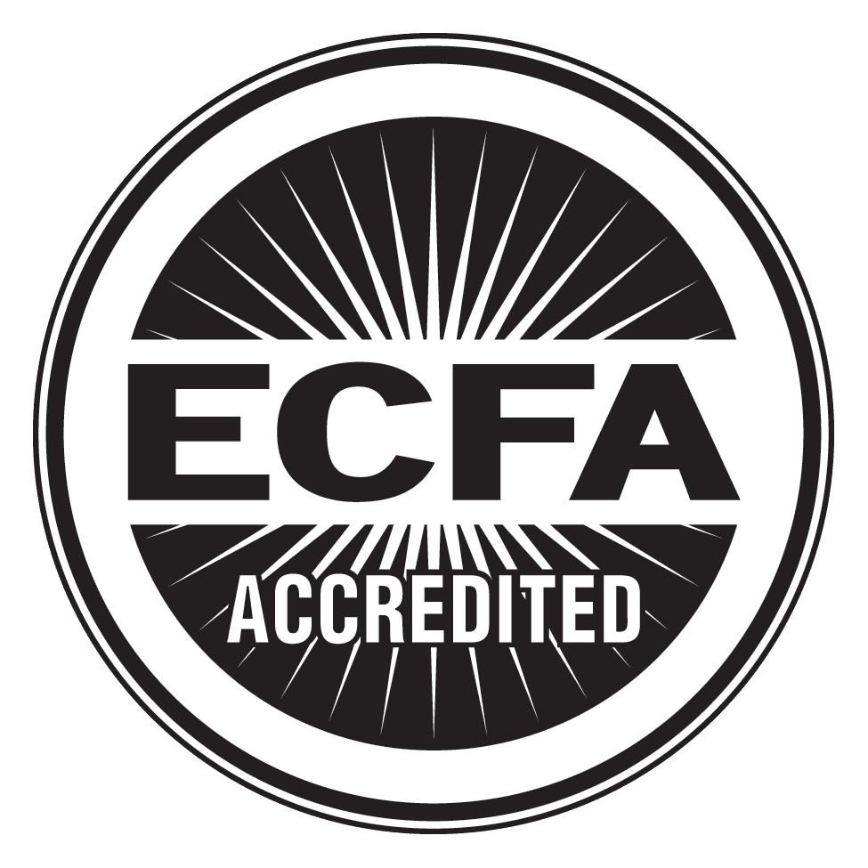 ECFA accreditation badge representing trust and financial integrity for World Methodist Evangelism.